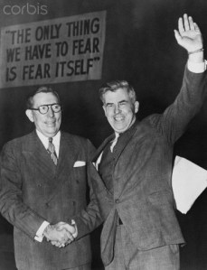 Henry Wallace and Claude Pepper Shaking Hands